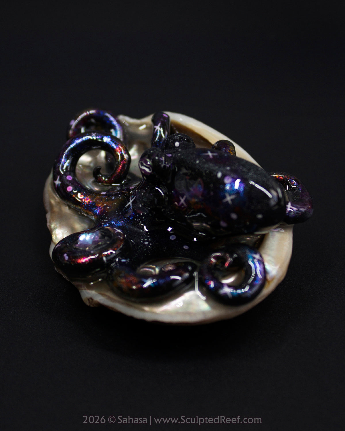 AMALTHEA - Shelltopus - OOAK Nebula Octopus Sculpture
