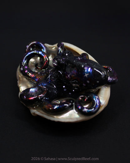 AMALTHEA - Shelltopus - OOAK Nebula Octopus Sculpture