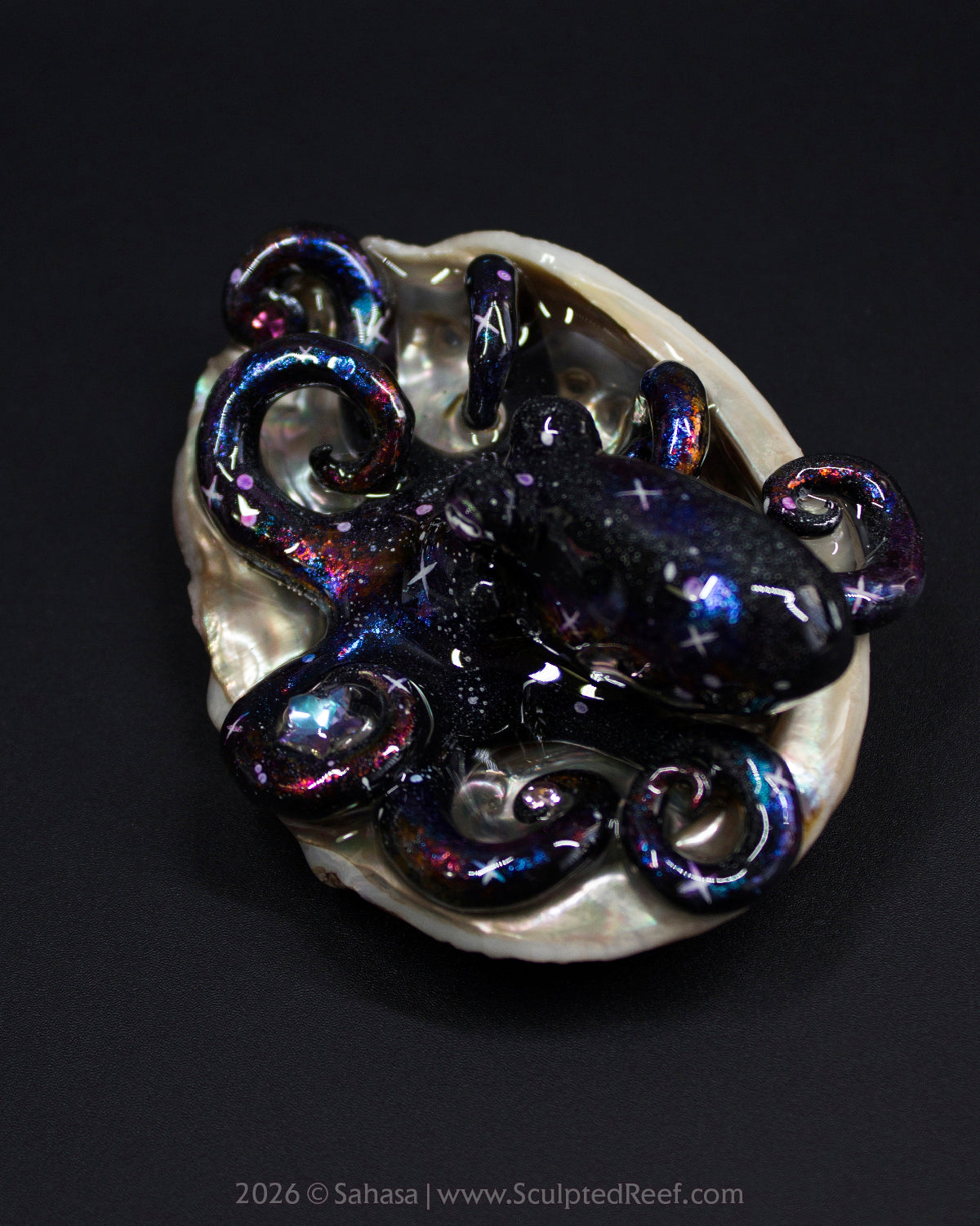 AMALTHEA - Shelltopus - OOAK Nebula Octopus Sculpture