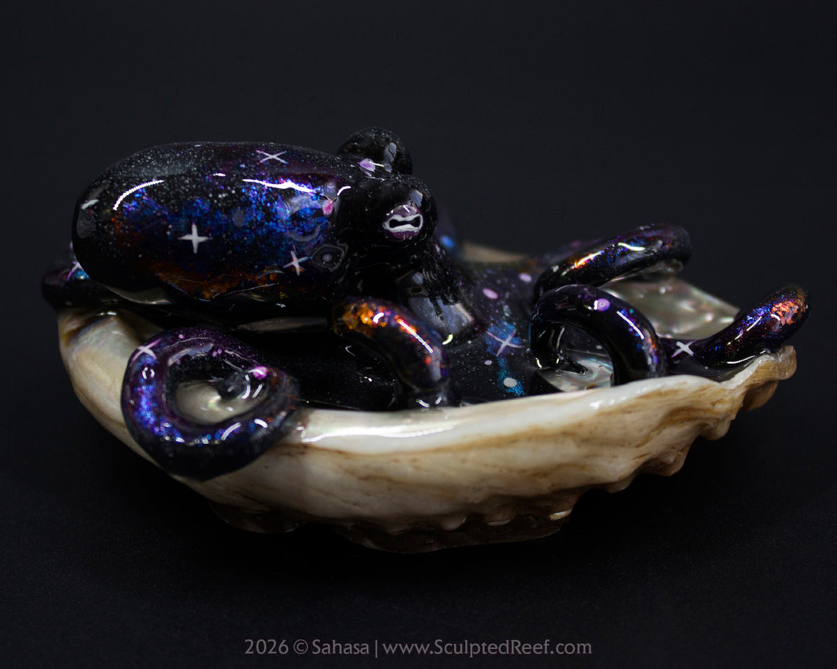AMALTHEA - Shelltopus - OOAK Nebula Octopus Sculpture