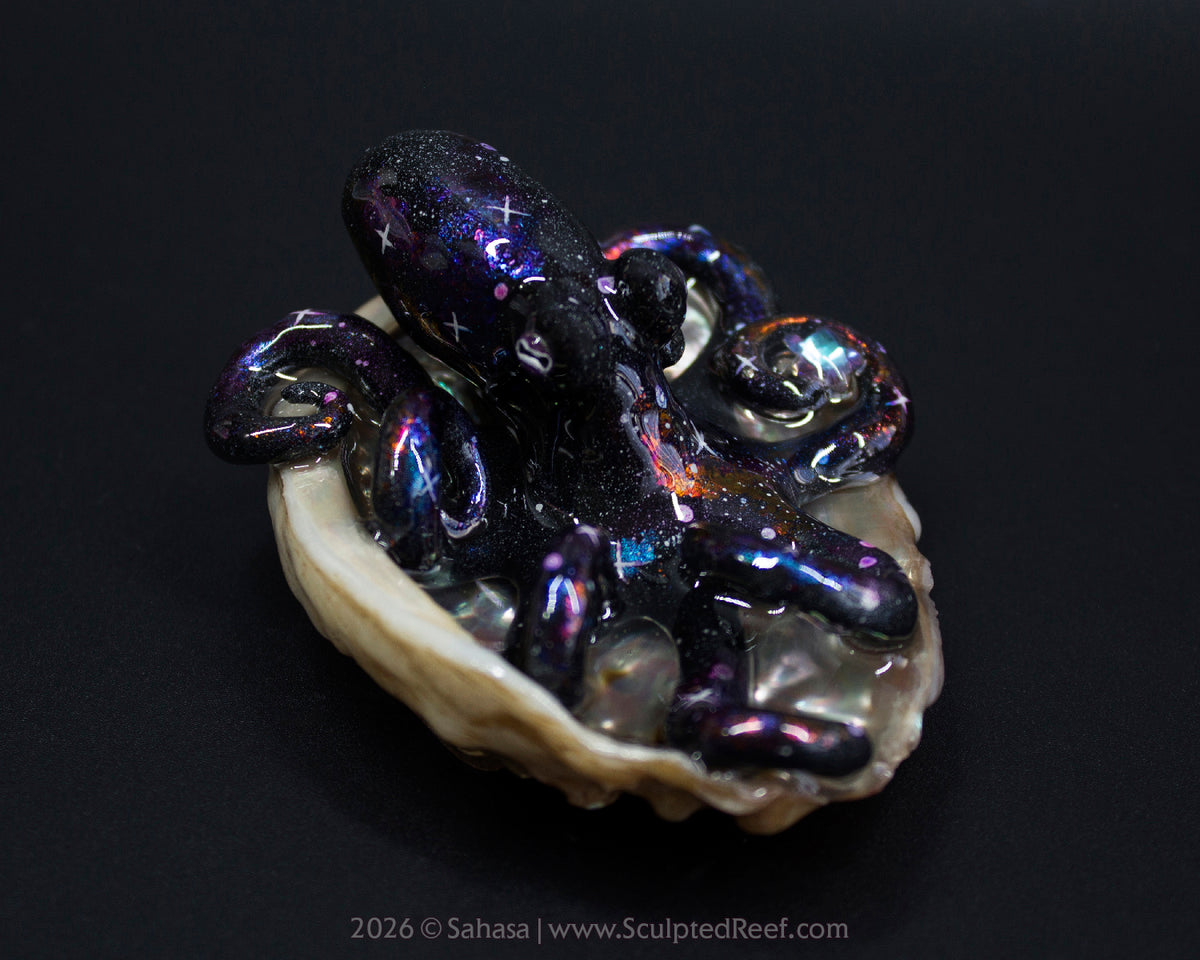 AMALTHEA - Shelltopus - OOAK Nebula Octopus Sculpture