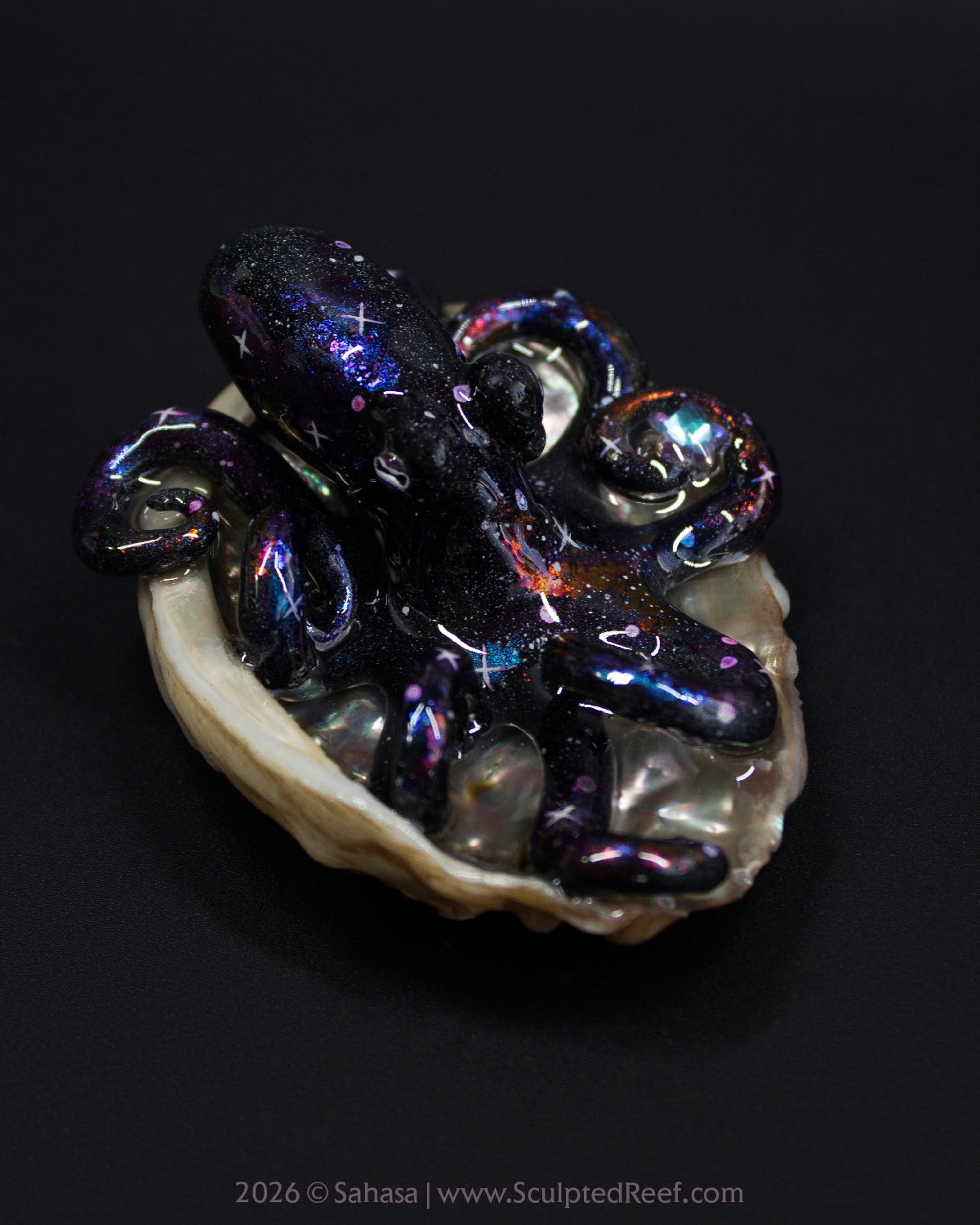 AMALTHEA - Shelltopus - OOAK Nebula Octopus Sculpture
