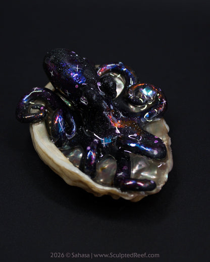 AMALTHEA - Shelltopus - OOAK Nebula Octopus Sculpture