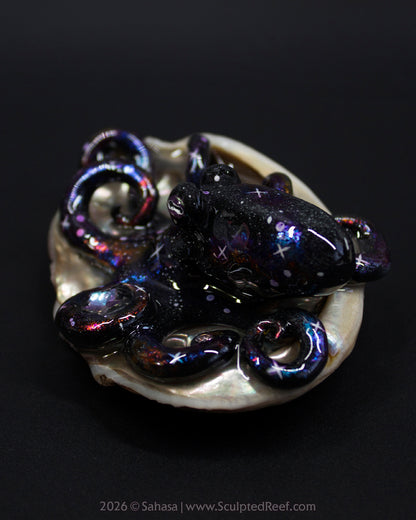 AMALTHEA - Shelltopus - OOAK Nebula Octopus Sculpture