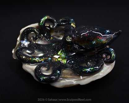CORDELIA - Shelltopus - OOAK Nebula Octopus Sculpture