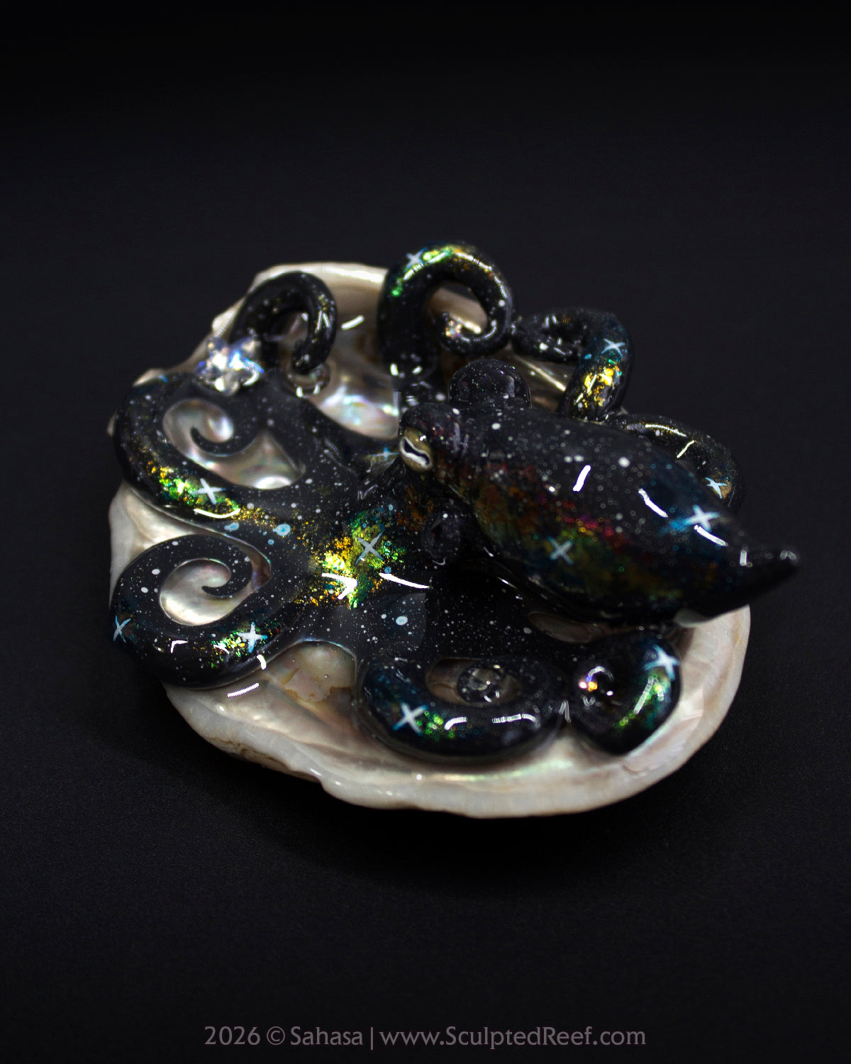 CORDELIA - Shelltopus - OOAK Nebula Octopus Sculpture