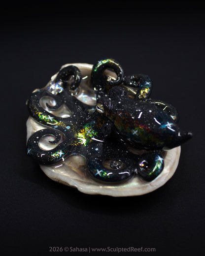 CORDELIA - Shelltopus - OOAK Nebula Octopus Sculpture
