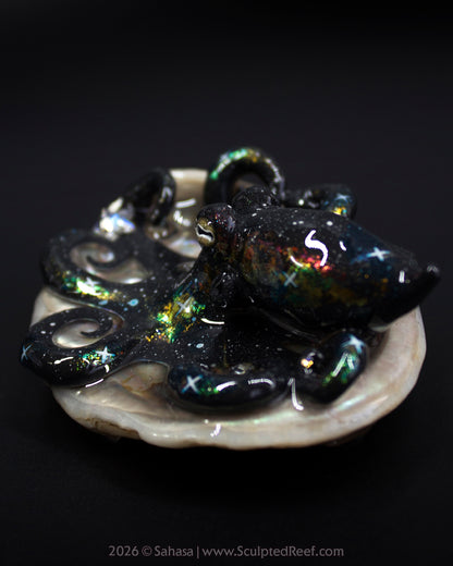 CORDELIA - Shelltopus - OOAK Nebula Octopus Sculpture