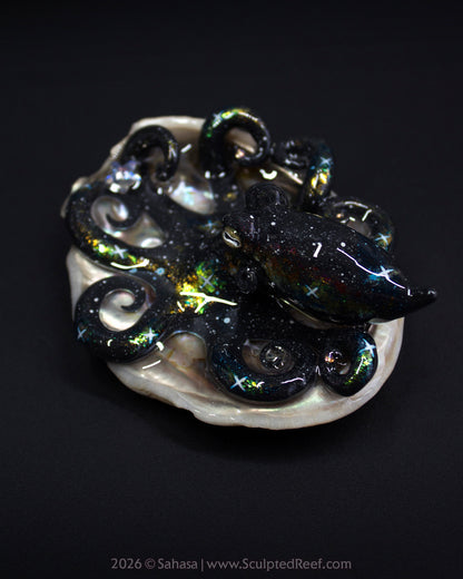 CORDELIA - Shelltopus - OOAK Nebula Octopus Sculpture