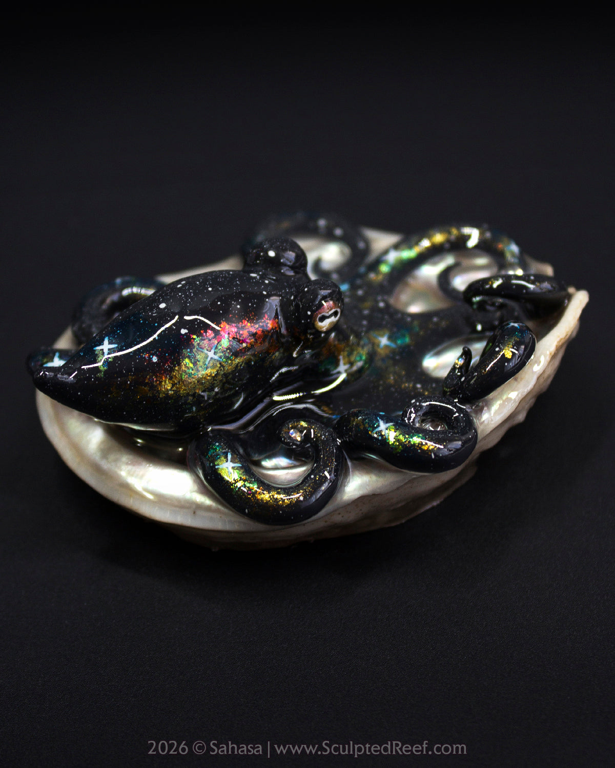 CORDELIA - Shelltopus - OOAK Nebula Octopus Sculpture