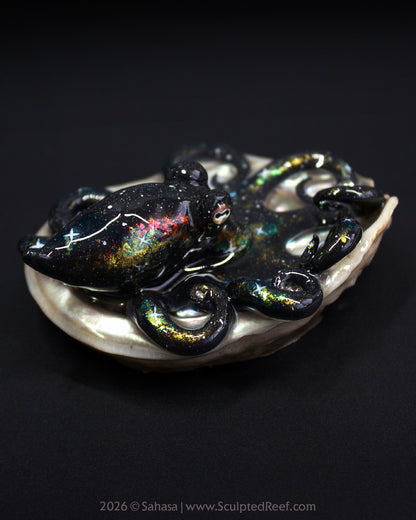 CORDELIA - Shelltopus - OOAK Nebula Octopus Sculpture
