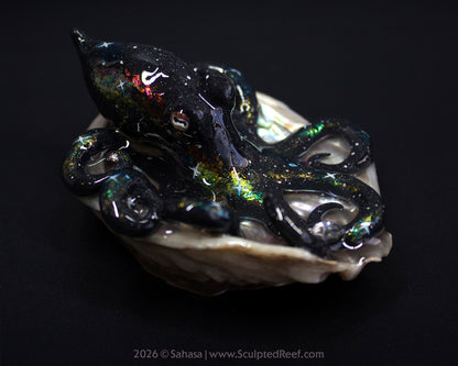 CORDELIA - Shelltopus - OOAK Nebula Octopus Sculpture