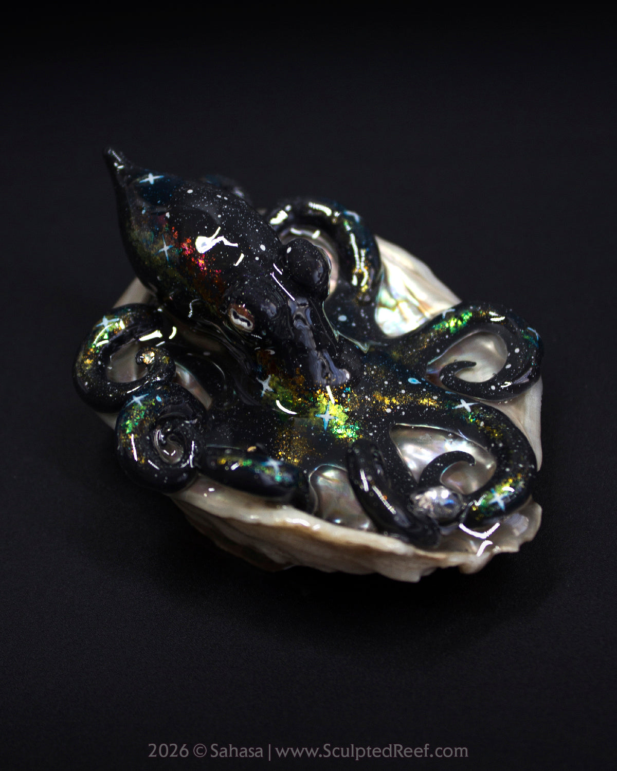 CORDELIA - Shelltopus - OOAK Nebula Octopus Sculpture