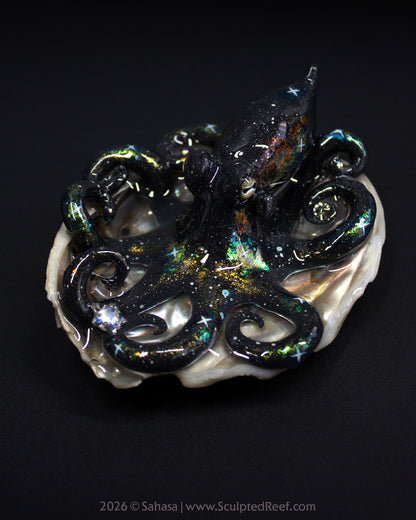 CORDELIA - Shelltopus - OOAK Nebula Octopus Sculpture