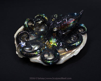 CORDELIA - Shelltopus - OOAK Nebula Octopus Sculpture