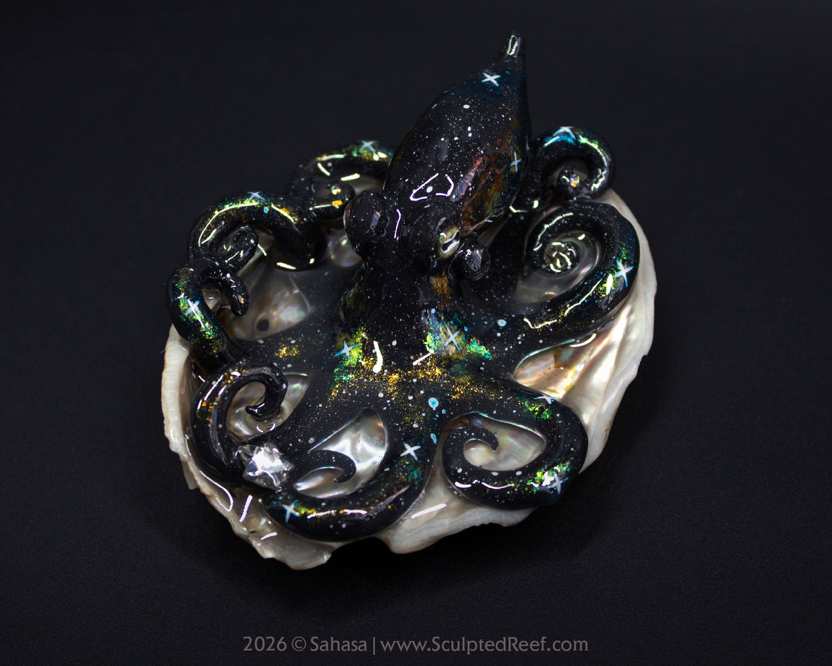 CORDELIA - Shelltopus - OOAK Nebula Octopus Sculpture
