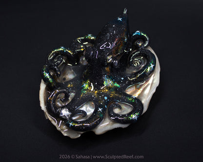 CORDELIA - Shelltopus - OOAK Nebula Octopus Sculpture