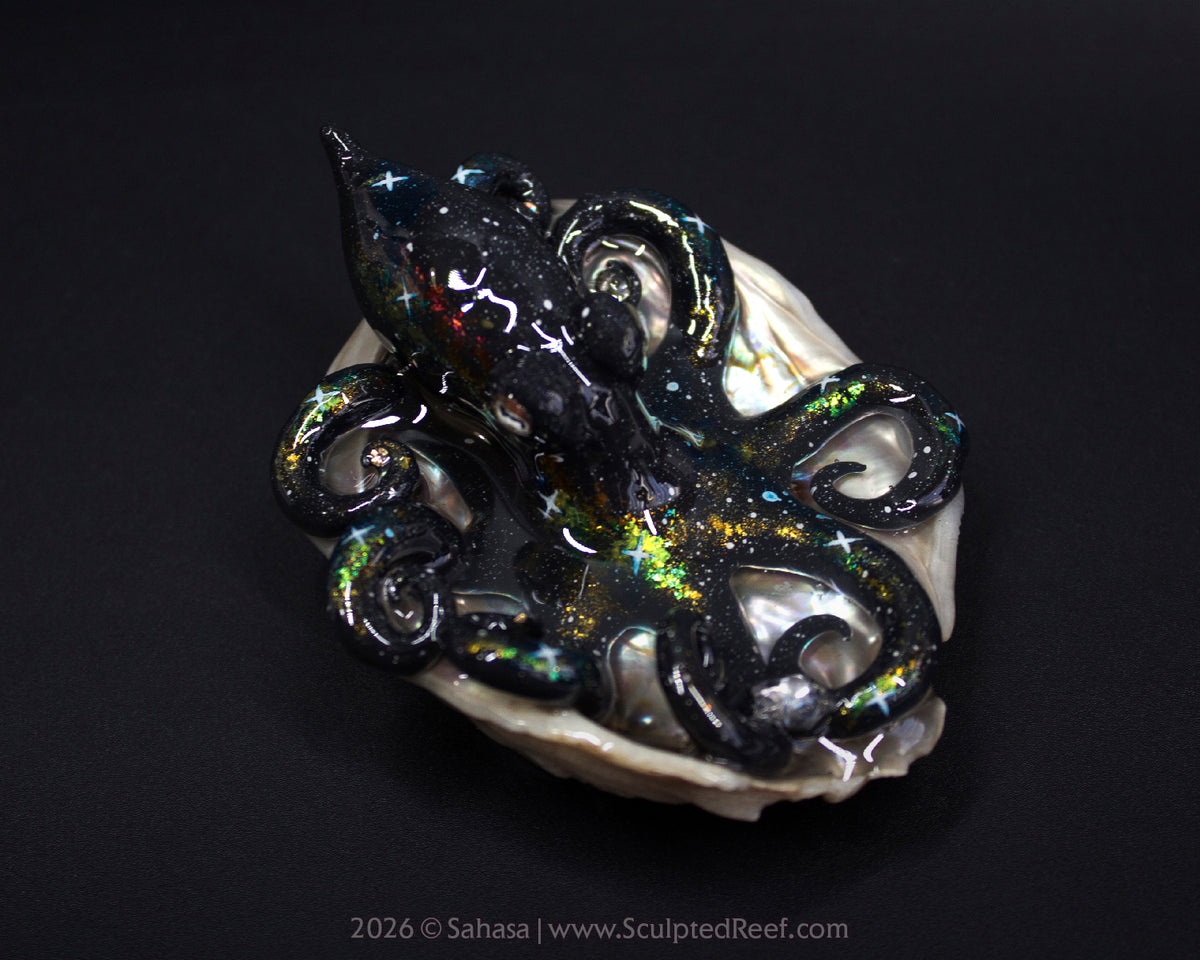 CORDELIA - Shelltopus - OOAK Nebula Octopus Sculpture