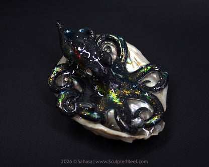 CORDELIA - Shelltopus - OOAK Nebula Octopus Sculpture