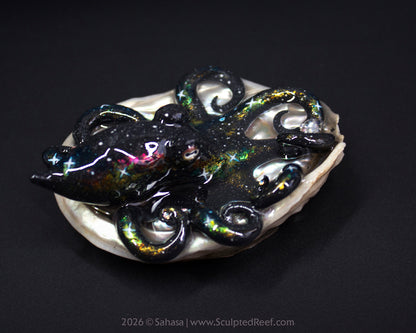 CORDELIA - Shelltopus - OOAK Nebula Octopus Sculpture