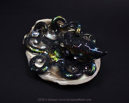 CORDELIA - Shelltopus - OOAK Nebula Octopus Sculpture