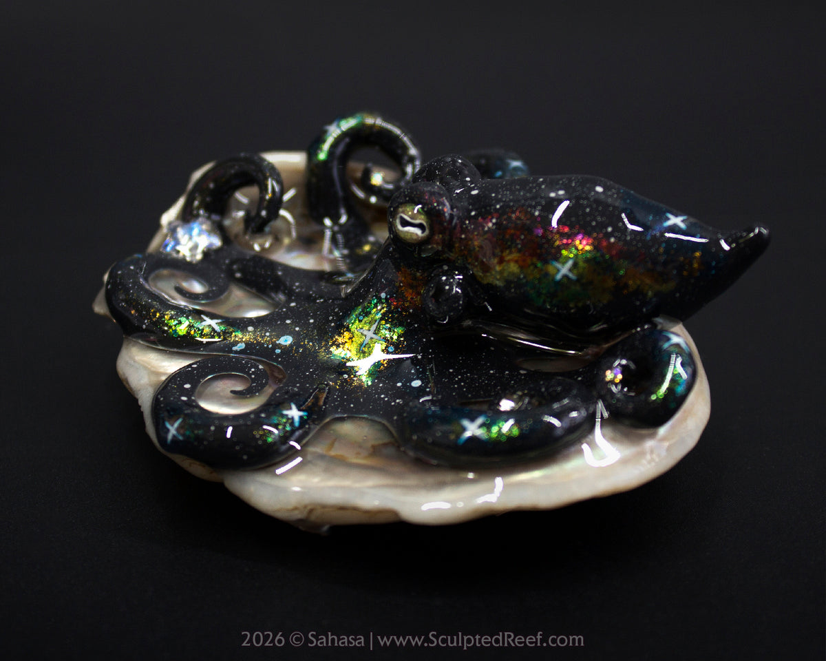 CORDELIA - Shelltopus - OOAK Nebula Octopus Sculpture
