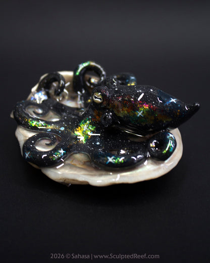 CORDELIA - Shelltopus - OOAK Nebula Octopus Sculpture