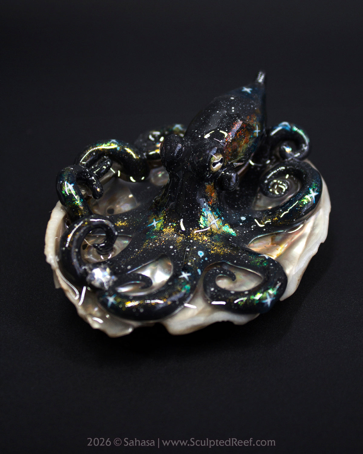 CORDELIA - Shelltopus - OOAK Nebula Octopus Sculpture