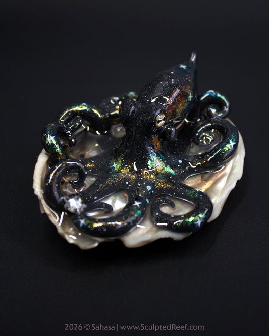 CORDELIA - Shelltopus - OOAK Nebula Octopus Sculpture