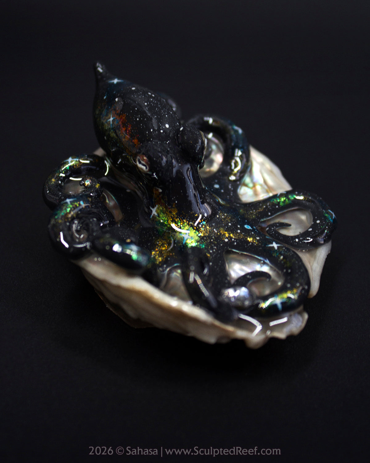 CORDELIA - Shelltopus - OOAK Nebula Octopus Sculpture
