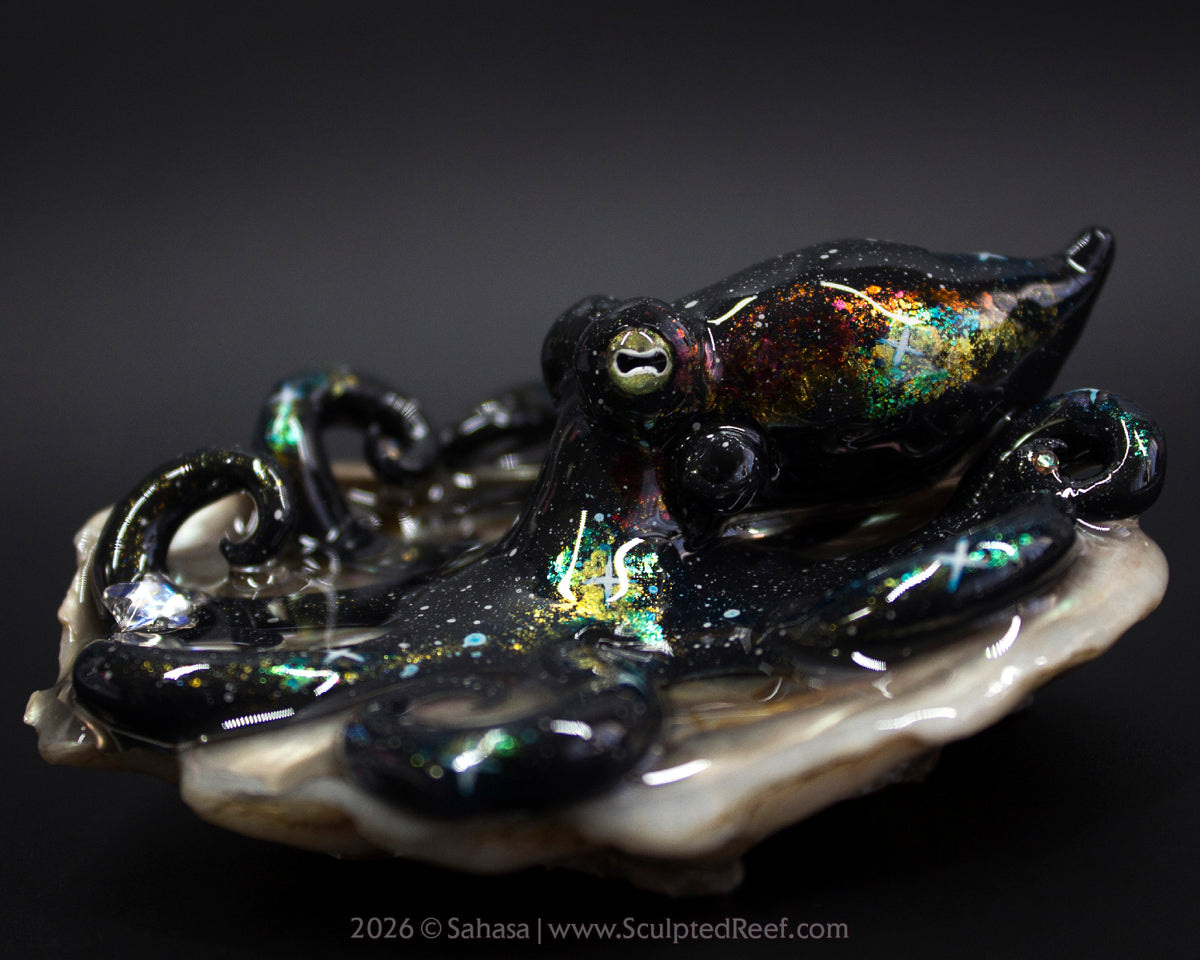 CORDELIA - Shelltopus - OOAK Nebula Octopus Sculpture