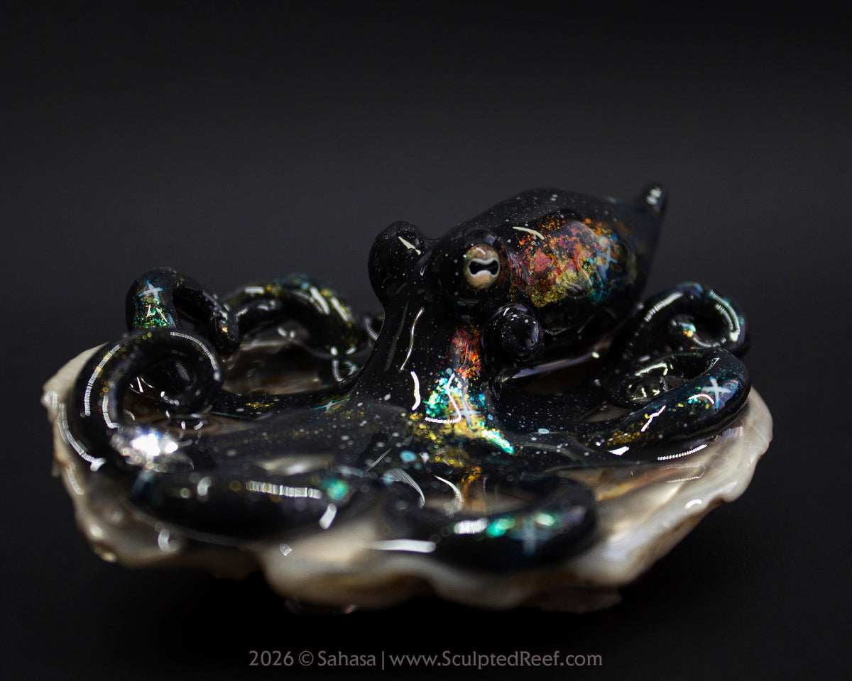 CORDELIA - Shelltopus - OOAK Nebula Octopus Sculpture