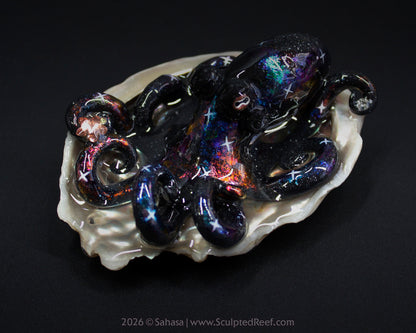 CELAENO - Shelltopus - OOAK Nebula Octopus Sculpture