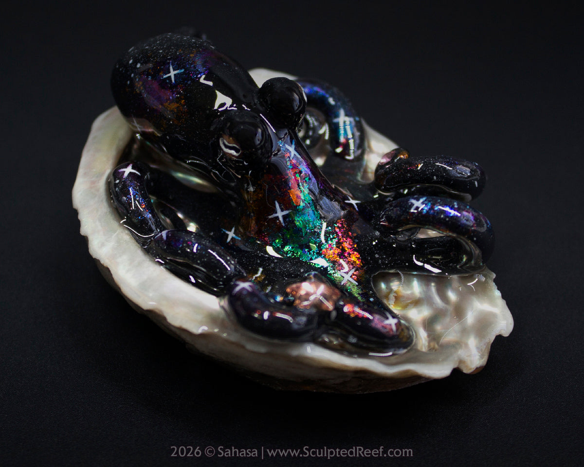CELAENO - Shelltopus - OOAK Nebula Octopus Sculpture