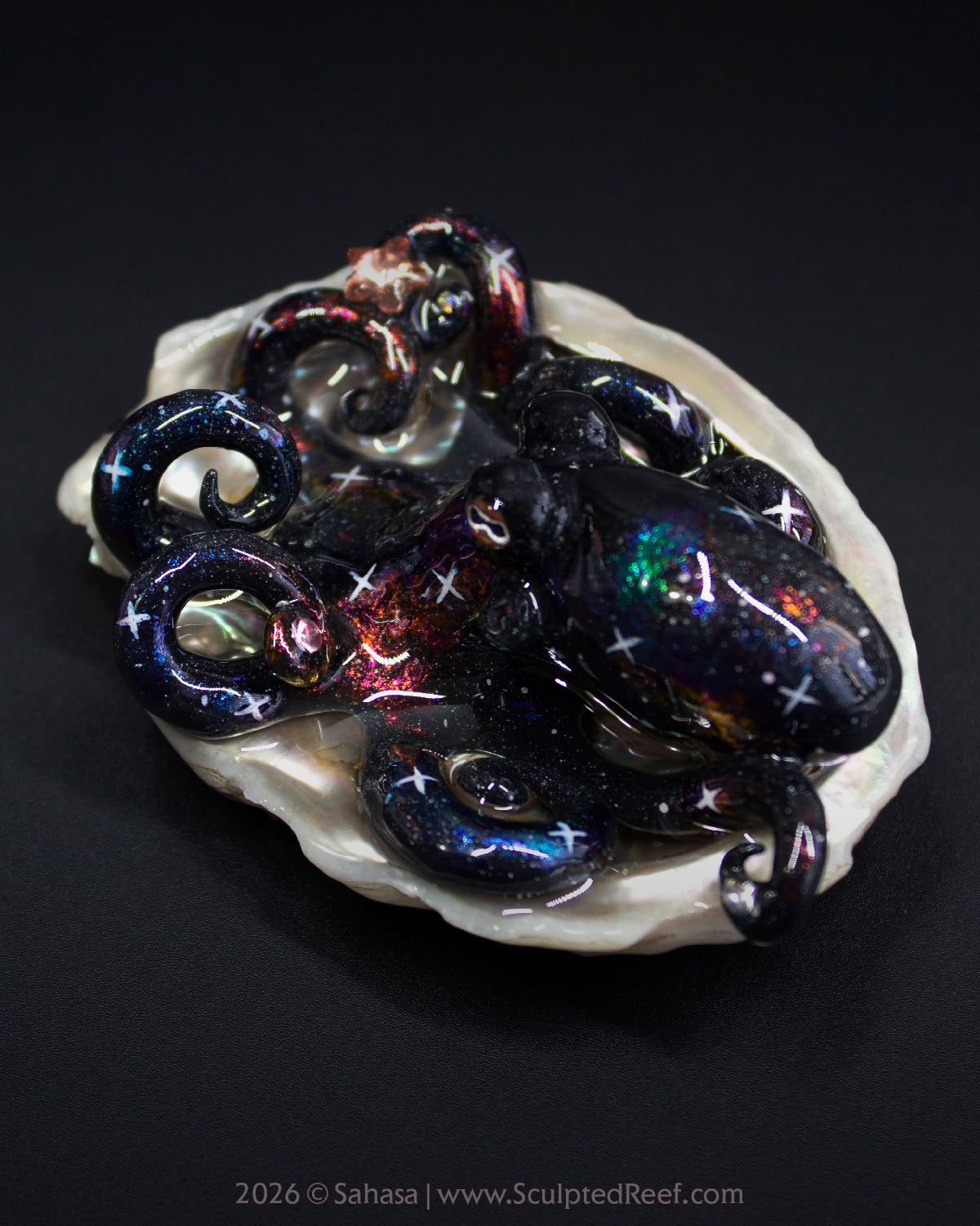 CELAENO - Shelltopus - OOAK Nebula Octopus Sculpture