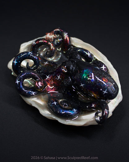 CELAENO - Shelltopus - OOAK Nebula Octopus Sculpture