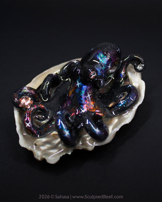 CELAENO - Shelltopus - OOAK Nebula Octopus Sculpture