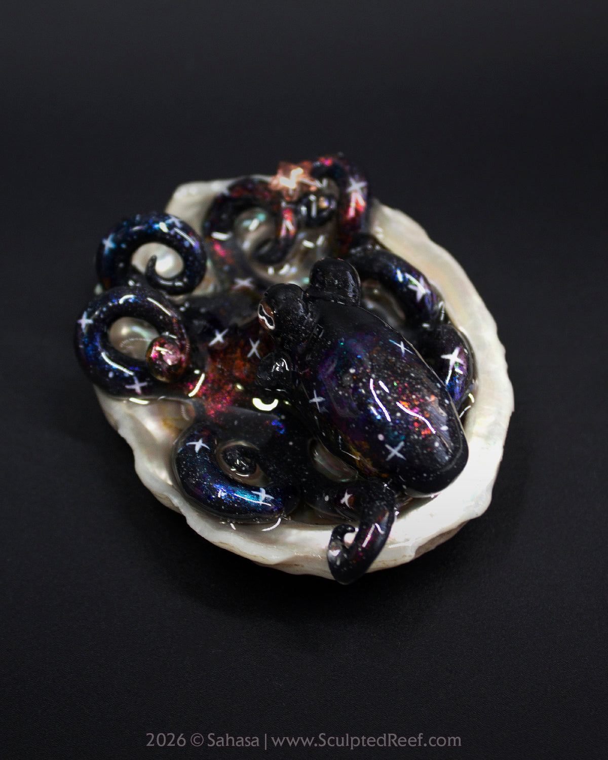 CELAENO - Shelltopus - OOAK Nebula Octopus Sculpture