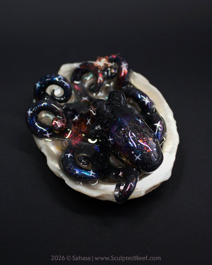 CELAENO - Shelltopus - OOAK Nebula Octopus Sculpture