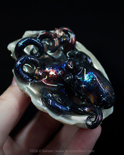 CELAENO - Shelltopus - OOAK Nebula Octopus Sculpture