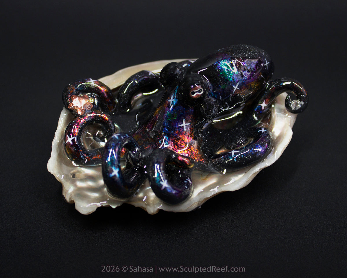 CELAENO - Shelltopus - OOAK Nebula Octopus Sculpture
