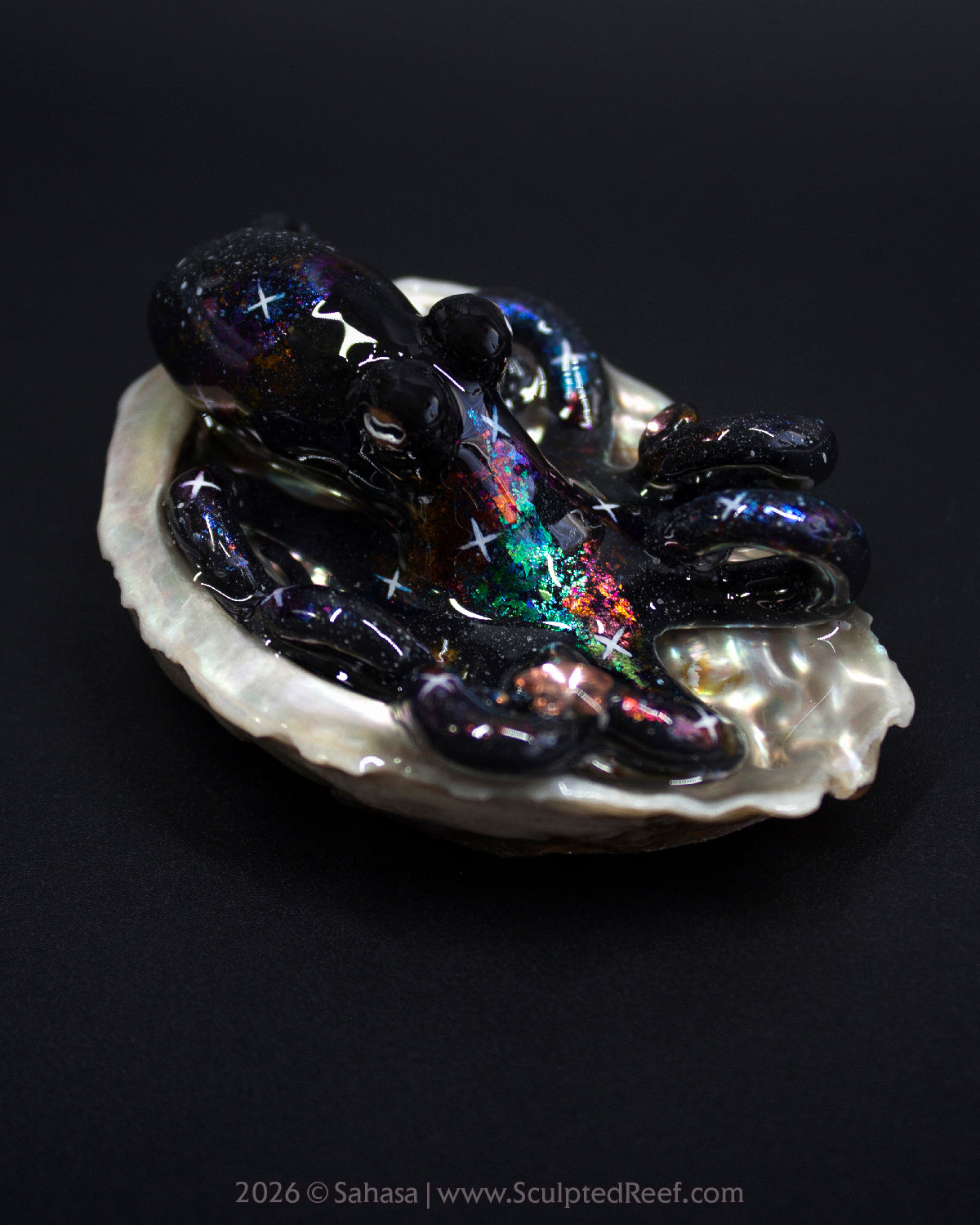 CELAENO - Shelltopus - OOAK Nebula Octopus Sculpture