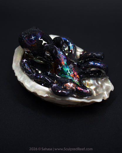 CELAENO - Shelltopus - OOAK Nebula Octopus Sculpture