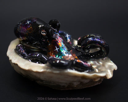 CELAENO - Shelltopus - OOAK Nebula Octopus Sculpture