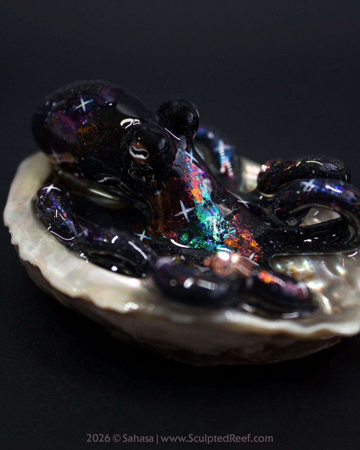 CELAENO - Shelltopus - OOAK Nebula Octopus Sculpture