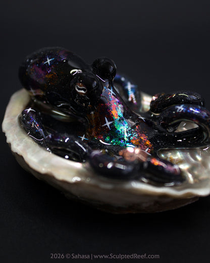 CELAENO - Shelltopus - OOAK Nebula Octopus Sculpture