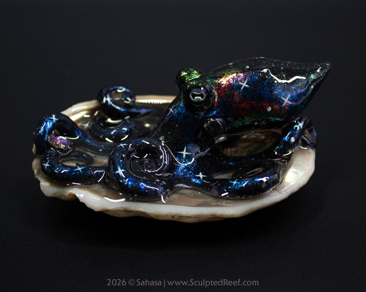 TITANIA - Shelltopus - OOAK Nebula Octopus Sculpture