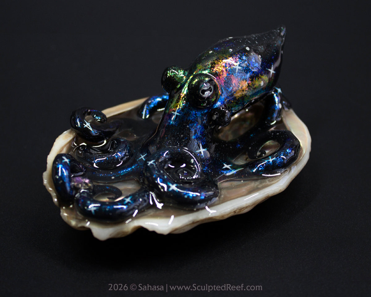 TITANIA - Shelltopus - OOAK Nebula Octopus Sculpture