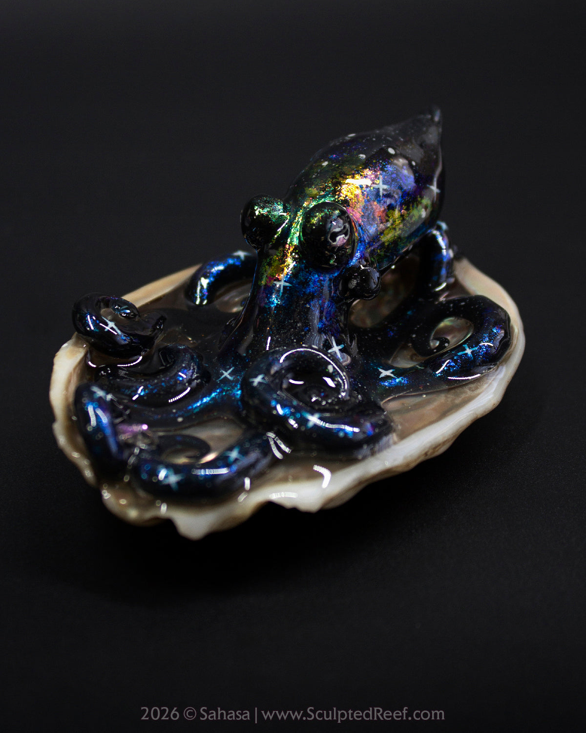 TITANIA - Shelltopus - OOAK Nebula Octopus Sculpture