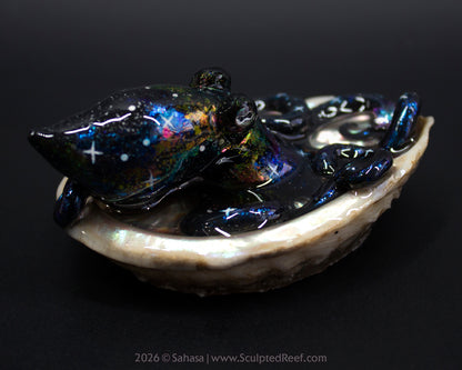 TITANIA - Shelltopus - OOAK Nebula Octopus Sculpture